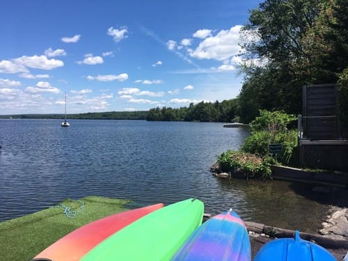 kayak lac bateau