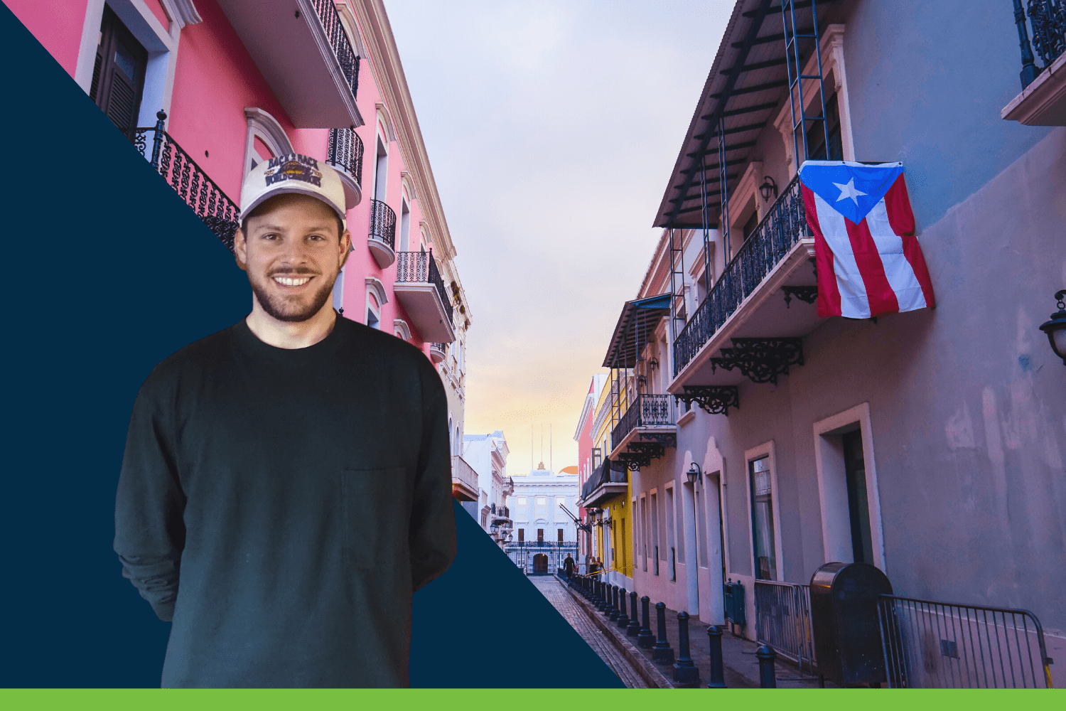 Luc en Famtour à Porto Rico